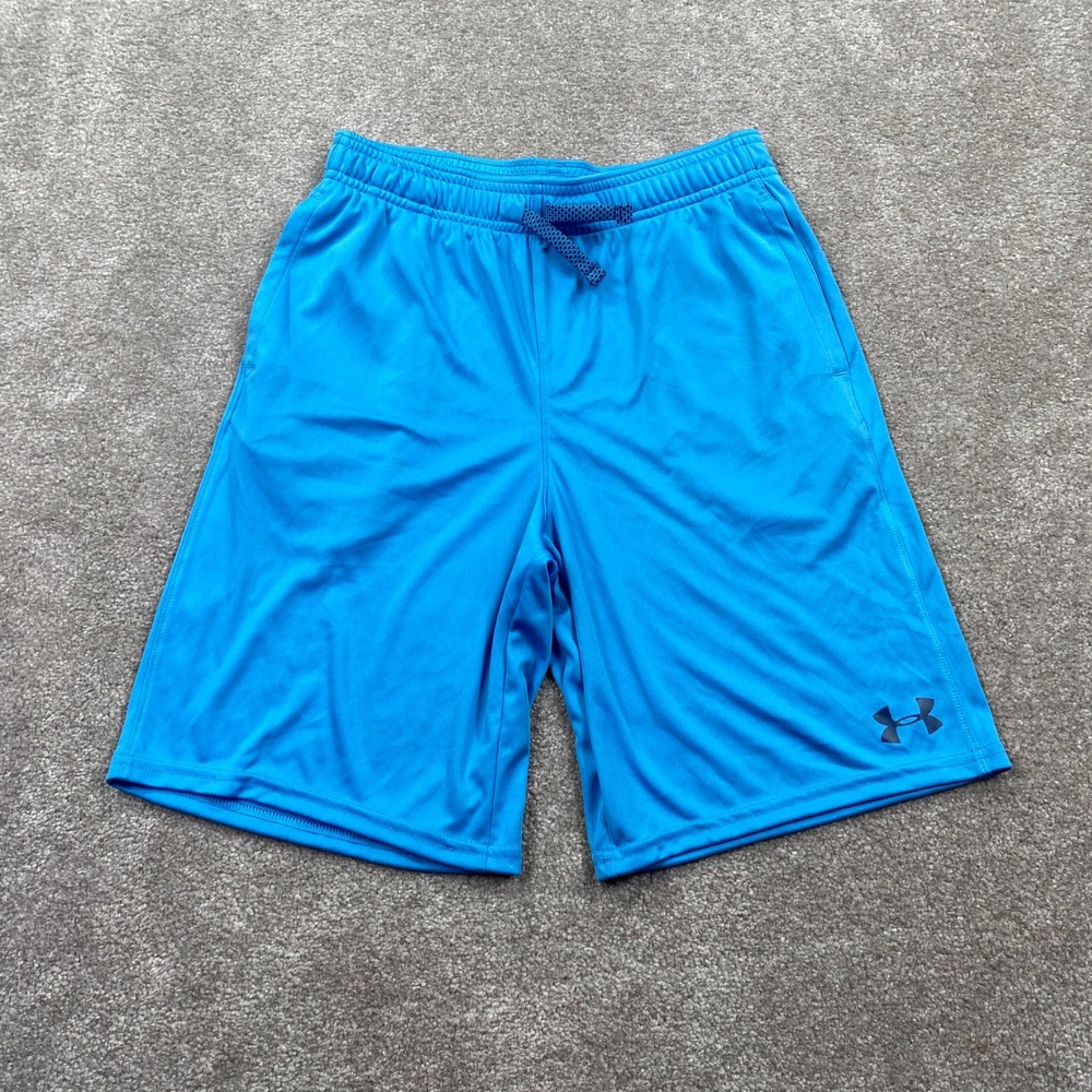 Under Armour Youth YLG Blue Athletic‎ Shorts Activewear Kids